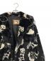 中古・古着 BETTY BOOP (ベティー・ブープ) ファーコート ブラック×ホワイト サイズ:Free：7000円