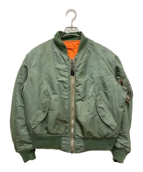 MILITARY（ミリタリー）MILITARY (ミリタリー) MA-1ジャケット グリーン サイズ:Mの古着・服飾アイテム