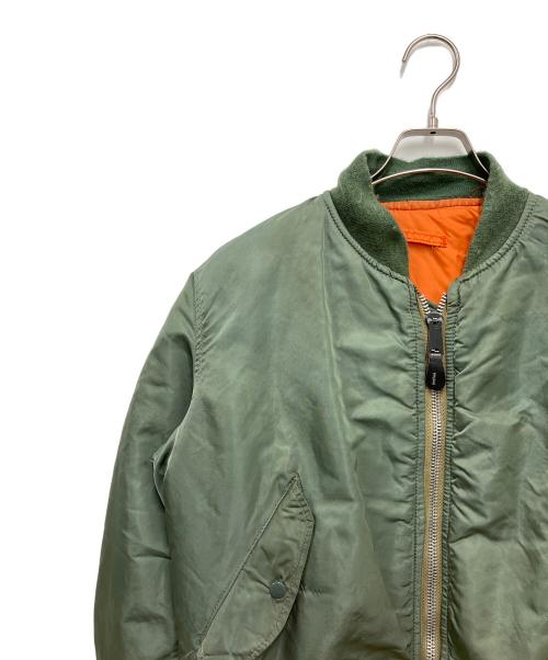 MILITARY（ミリタリー）MILITARY (ミリタリー) MA-1ジャケット グリーン サイズ:Mの古着・服飾アイテム