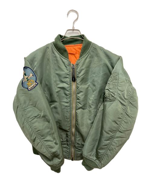 MILITARY（ミリタリー）MILITARY (ミリタリー) MA-1ジャケット グリーン サイズ:Mの古着・服飾アイテム