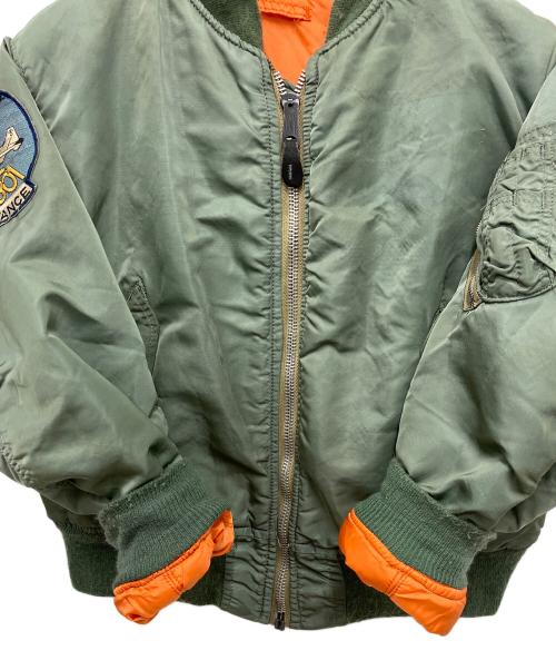 MILITARY（ミリタリー）MILITARY (ミリタリー) MA-1ジャケット グリーン サイズ:Mの古着・服飾アイテム