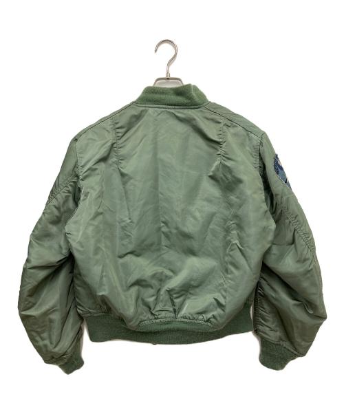 MILITARY（ミリタリー）MILITARY (ミリタリー) MA-1ジャケット グリーン サイズ:Mの古着・服飾アイテム