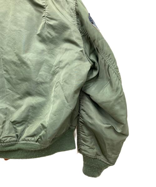 MILITARY（ミリタリー）MILITARY (ミリタリー) MA-1ジャケット グリーン サイズ:Mの古着・服飾アイテム