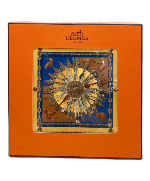 HERMES（エルメス）HERMES (エルメス) カレ90 CUILLERS D'AFRIQUE イエローの古着・服飾アイテム