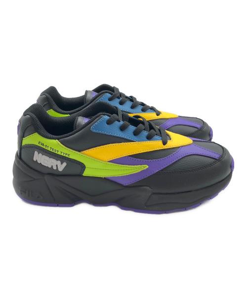 FILA（フィラ）FILA (フィラ) EVANGELION (エヴァンゲリオン) VENOM x Evangelion 初号機モデル ブラック×パープル サイズ:26cmの古着・服飾アイテム