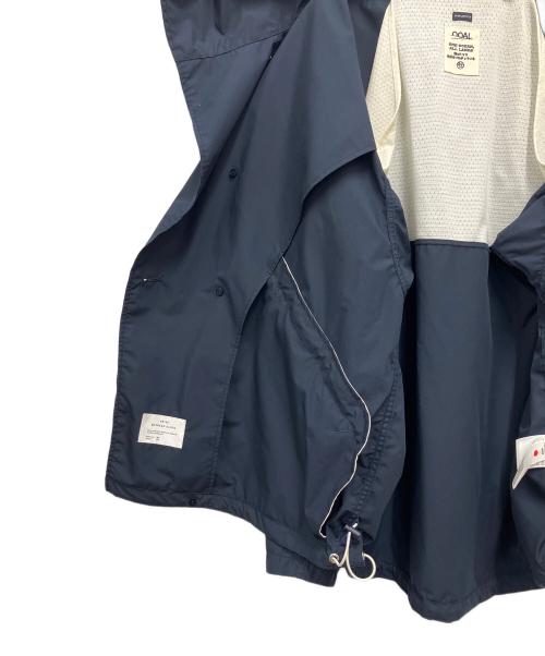 nanamica（ナナミカ）nanamica (ナナミカ) フーデッドジャケット ネイビー×ホワイト サイズ:Lの古着・服飾アイテム