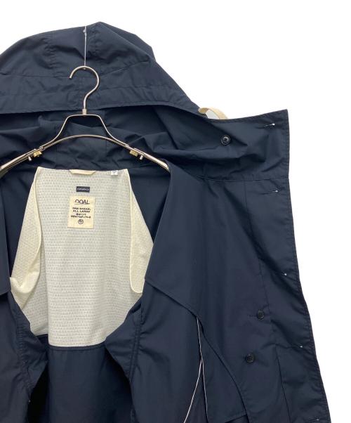 nanamica（ナナミカ）nanamica (ナナミカ) フーデッドジャケット ネイビー×ホワイト サイズ:Lの古着・服飾アイテム