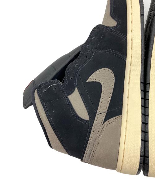 NIKE（ナイキ）NIKE (ナイキ) AIR JORDAN1 Mid ブラック×グレー サイズ:27cmの古着・服飾アイテム