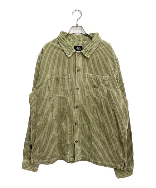 stussy（ステューシー）stussy (ステューシー) コーデュロイジャケット ベージュ サイズ:Lの古着・服飾アイテム