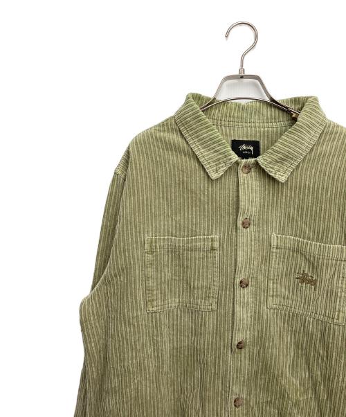 stussy（ステューシー）stussy (ステューシー) コーデュロイジャケット ベージュ サイズ:Lの古着・服飾アイテム