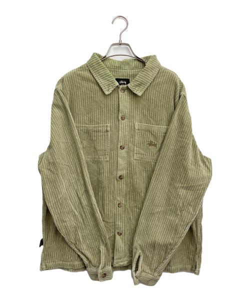 stussy（ステューシー）stussy (ステューシー) コーデュロイジャケット ベージュ サイズ:Lの古着・服飾アイテム