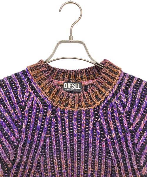 DIESEL（ディーゼル）DIESEL (ディーゼル) 厚手ニット マルチカラー サイズ:Mの古着・服飾アイテム