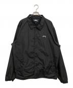 stussyステューシー）の古着「コーチジャケット」｜ブラック