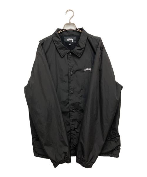 stussy（ステューシー）stussy (ステューシー) コーチジャケット ブラック サイズ:XLの古着・服飾アイテム