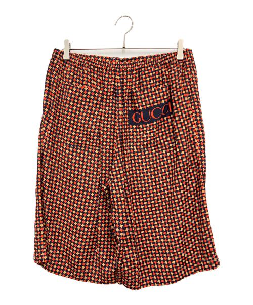 GUCCI（グッチ）GUCCI (グッチ) ハーフパンツ レッド サイズ:48の古着・服飾アイテム