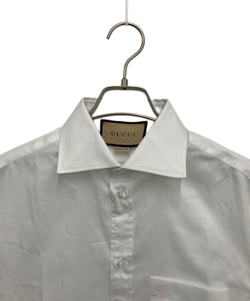 GUCCI（グッチ）GUCCI (グッチ) 長袖シャツ ホワイト サイズ:37/14 1/2の古着・服飾アイテム