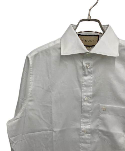 GUCCI（グッチ）GUCCI (グッチ) 長袖シャツ ホワイト サイズ:37/14 1/2の古着・服飾アイテム