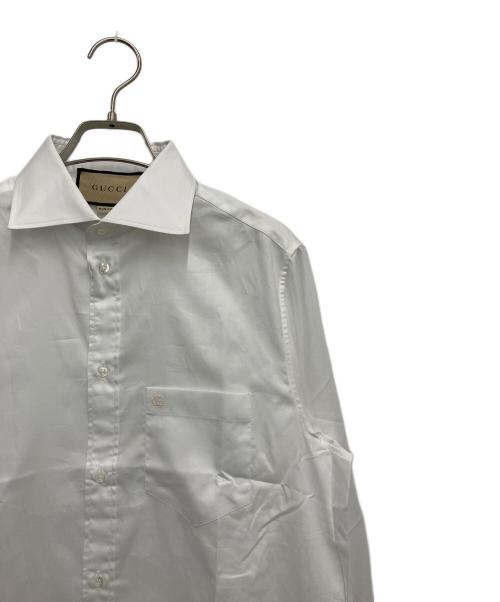GUCCI（グッチ）GUCCI (グッチ) 長袖シャツ ホワイト サイズ:37/14 1/2の古着・服飾アイテム