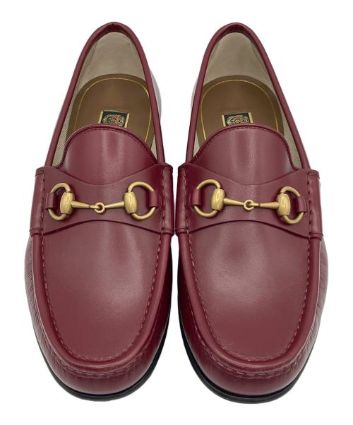 GUCCI（グッチ）GUCCI (グッチ) ホースビット 1953 ローファー レッド サイズ:7 未使用品の古着・服飾アイテム
