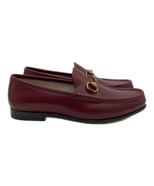 GUCCI（グッチ）GUCCI (グッチ) ホースビット 1953 ローファー レッド サイズ:7 未使用品の古着・服飾アイテム