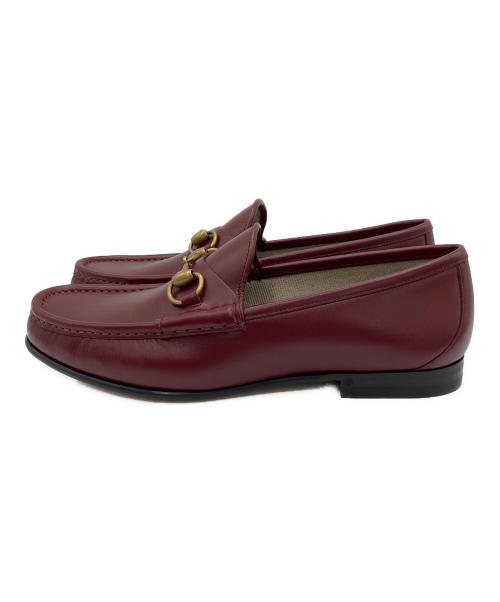 GUCCI（グッチ）GUCCI (グッチ) ホースビット 1953 ローファー レッド サイズ:7 未使用品の古着・服飾アイテム