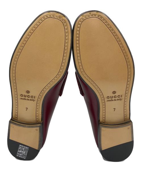 GUCCI（グッチ）GUCCI (グッチ) ホースビット 1953 ローファー レッド サイズ:7 未使用品の古着・服飾アイテム