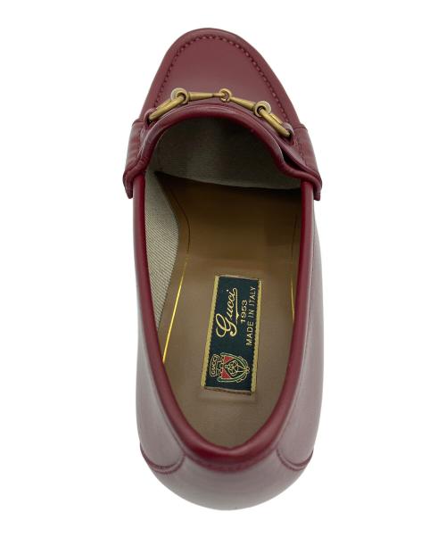 GUCCI（グッチ）GUCCI (グッチ) ホースビット 1953 ローファー レッド サイズ:7 未使用品の古着・服飾アイテム