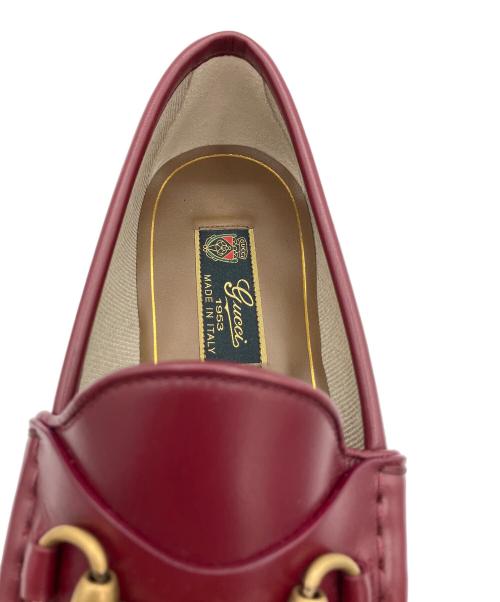 GUCCI（グッチ）GUCCI (グッチ) ホースビット 1953 ローファー レッド サイズ:7 未使用品の古着・服飾アイテム