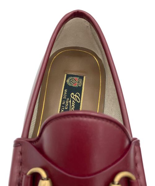 GUCCI（グッチ）GUCCI (グッチ) ホースビット 1953 ローファー レッド サイズ:7 未使用品の古着・服飾アイテム