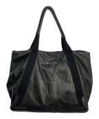 BALENCIAGAバレンシアガ）の古着「ネイビーカバM レザー トートバッグ」｜ブラック