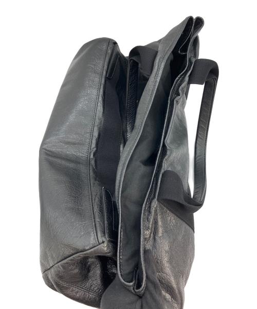 BALENCIAGA（バレンシアガ）BALENCIAGA (バレンシアガ) ネイビーカバM レザー トートバッグ ブラックの古着・服飾アイテム