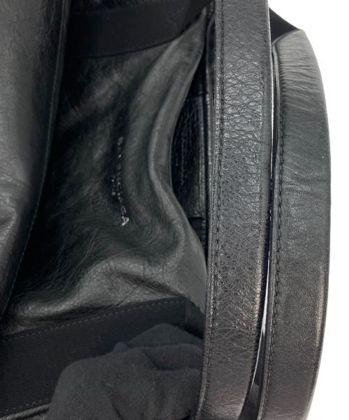 BALENCIAGA（バレンシアガ）BALENCIAGA (バレンシアガ) ネイビーカバM レザー トートバッグ ブラックの古着・服飾アイテム