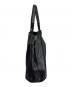 中古・古着 BALENCIAGA (バレンシアガ) ネイビーカバM レザー トートバッグ ブラック：40000円