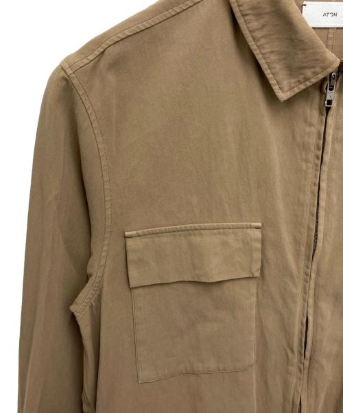 ATON（エイトン）ATON (エイトン) コットンボイル サテン ブラウン サイズ:04の古着・服飾アイテム