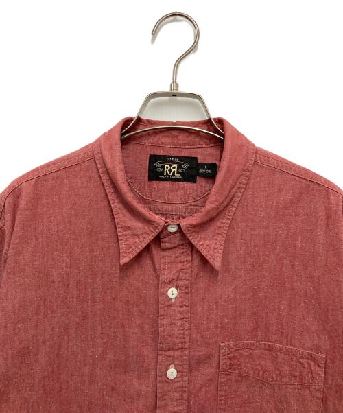 RRL（ダブルアールエル）RRL (ダブルアールエル) シャンブレーシャツ レッド サイズ:Lの古着・服飾アイテム