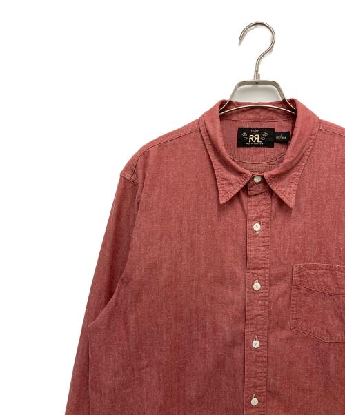 RRL（ダブルアールエル）RRL (ダブルアールエル) シャンブレーシャツ レッド サイズ:Lの古着・服飾アイテム