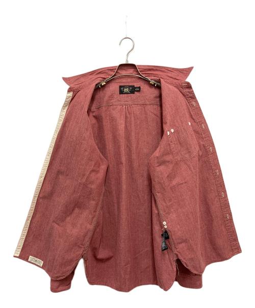 RRL（ダブルアールエル）RRL (ダブルアールエル) シャンブレーシャツ レッド サイズ:Lの古着・服飾アイテム