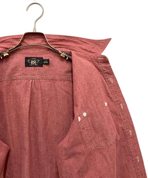 RRL（ダブルアールエル）RRL (ダブルアールエル) シャンブレーシャツ レッド サイズ:Lの古着・服飾アイテム