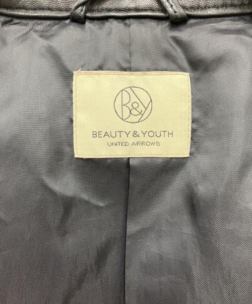 BEAUTY&YOUTH（ビューティーアンドユース）BEAUTY&YOUTH (ビューティーアンドユース) レザージャケット ブラック サイズ:Sの古着・服飾アイテム