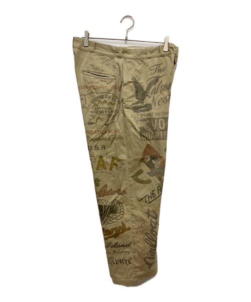 AVIREX（アヴィレックス）AVIREX (アヴィレックス) 60’s ARMY CHINO PANTS ”ARCHIVE GRAPHIC カーキ サイズ:Lの古着・服飾アイテム