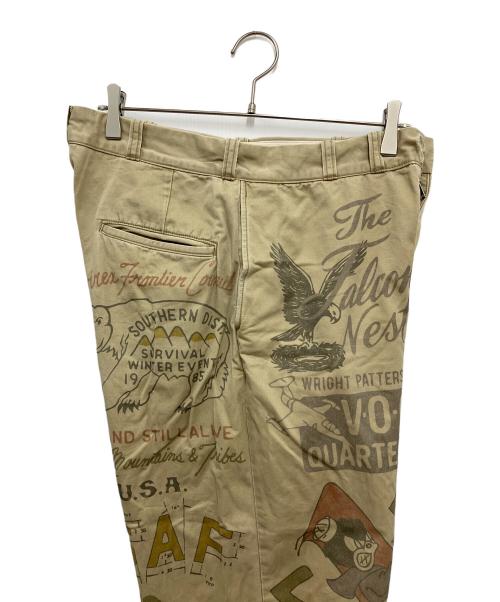 AVIREX（アヴィレックス）AVIREX (アヴィレックス) 60’s ARMY CHINO PANTS ”ARCHIVE GRAPHIC カーキ サイズ:Lの古着・服飾アイテム