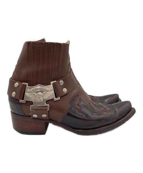 HARLEY-DAVIDSON（ハーレーダビッドソン）HARLEY-DAVIDSON (ハーレーダビッドソン) ウェスタンブーツ ブラウン サイズ:26.5cmの古着・服飾アイテム