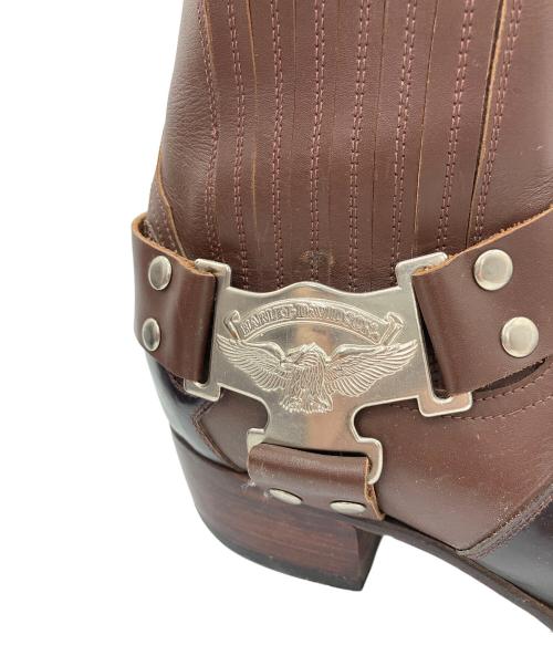 HARLEY-DAVIDSON（ハーレーダビッドソン）HARLEY-DAVIDSON (ハーレーダビッドソン) ウェスタンブーツ ブラウン サイズ:26.5cmの古着・服飾アイテム