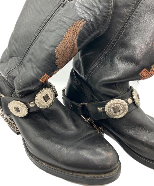 HARLEY-DAVIDSON（ハーレーダビッドソン）HARLEY-DAVIDSON (ハーレーダビッドソン) エンジニアブーツ ブラック サイズ:SIZE 81/2の古着・服飾アイテム