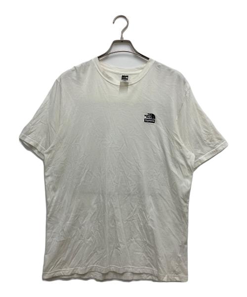 THE NORTH FACE（ザ ノース フェイス）THE NORTH FACE (ザ ノース フェイス) Supreme (シュプリーム) 半袖カットソー ホワイト×グリーン サイズ:XLの古着・服飾アイテム