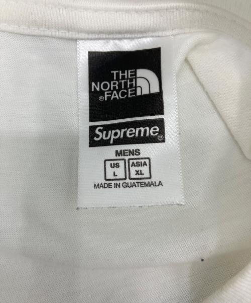 THE NORTH FACE（ザ ノース フェイス）THE NORTH FACE (ザ ノース フェイス) Supreme (シュプリーム) 半袖カットソー ホワイト×グリーン サイズ:XLの古着・服飾アイテム