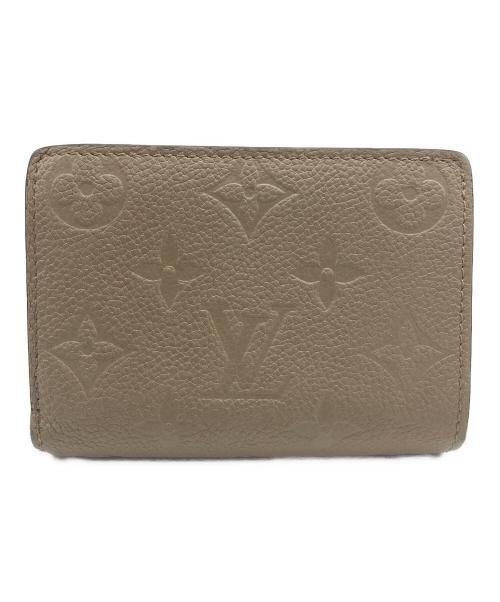 LOUIS VUITTON（ルイ ヴィトン）LOUIS VUITTON (ルイ ヴィトン) ポルトフォイユ･クレア モノグラム・アンプラント トゥルトレール ベージュの古着・服飾アイテム