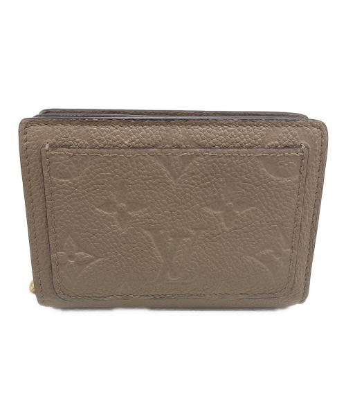 LOUIS VUITTON（ルイ ヴィトン）LOUIS VUITTON (ルイ ヴィトン) ポルトフォイユ･クレア モノグラム・アンプラント トゥルトレール ベージュの古着・服飾アイテム