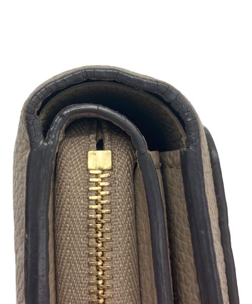 LOUIS VUITTON（ルイ ヴィトン）LOUIS VUITTON (ルイ ヴィトン) ポルトフォイユ･クレア モノグラム・アンプラント トゥルトレール ベージュの古着・服飾アイテム