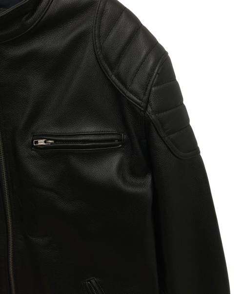 FORTIME（フォータイム）FORTIME (フォータイム) レザージャケット ブラック サイズ:6XLの古着・服飾アイテム